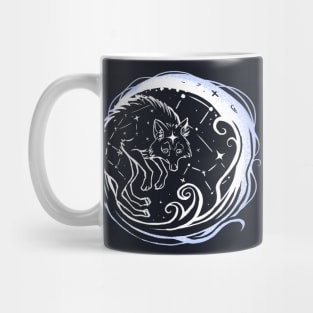 Wolf  of stars and moon Mug